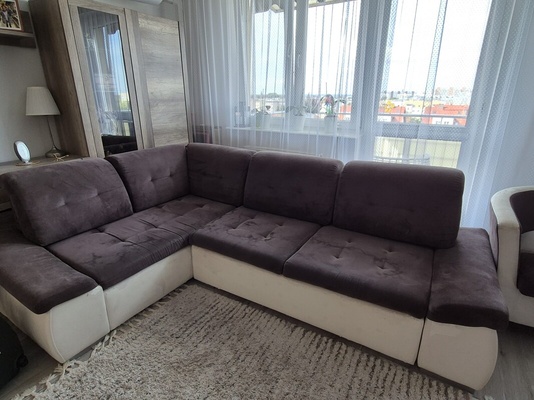 Elbląg 🛋️ Oddam kanapę narożną z fotelem – za darmo!