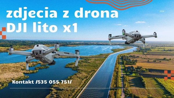 Elbląg Profesjonalne zdjęcia i ujęcia z drona z wysokości do 120 m!Fotografie działek budowlanych, rolnych,