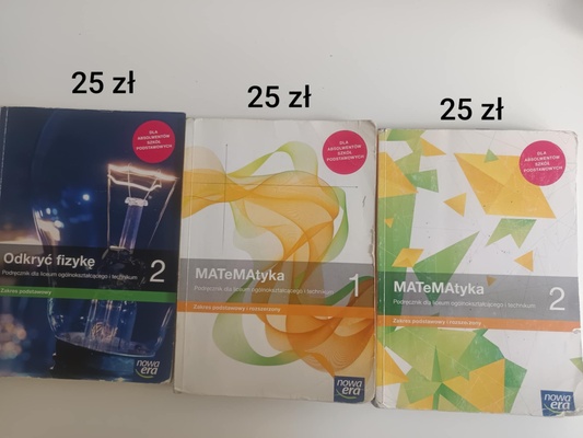 Elbląg Sprzedam podręczniki do liceum lub technikum klasa pierwsza i druga