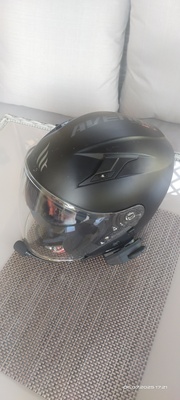 Elbląg Sprzedam oryginalny KASK motocyklowy otwarty z blendą czerny mat, roz. XL jak nowy. Cena 450 zł.