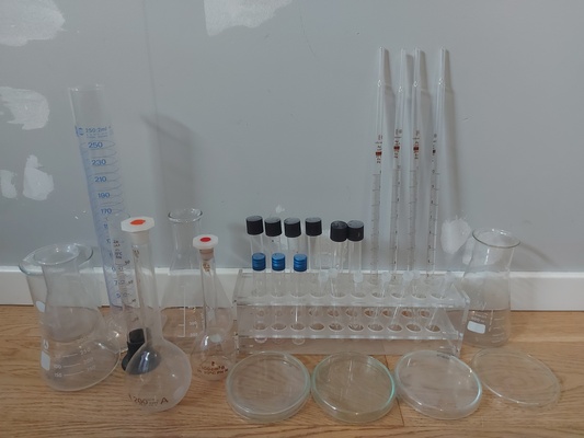 Elbląg Szkło laboratoryjne. Zestaw do szkolnych eksperymentów