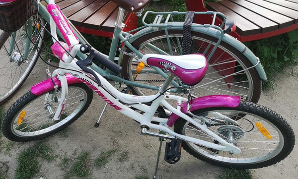 Elbląg Aluminiowy rower dla dziewczynki, z lekką aluminiową ramą w rozmiarze 10 cali i aluminiowymi kołami o średnicy