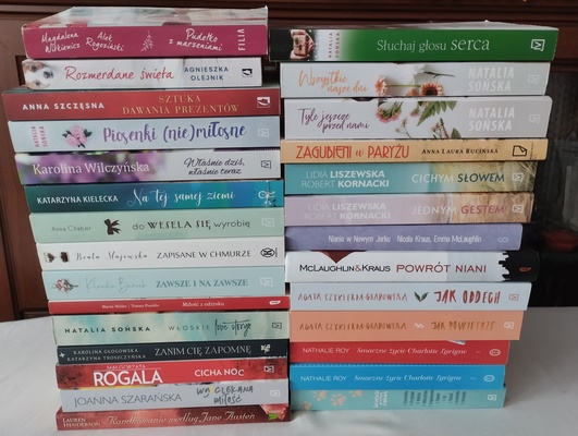 Elbląg Sprzedam książki-literatura kobieca. Cena za sztukę - 10 zł. W przypadku zakupu całości będzie rabat.