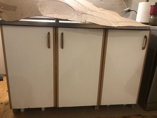 Elbląg z Powodu remontu oddam za kawę Tchibo: używana kuchenkę gazowo-elektryczną w dobrym stanie oraz szafkę pod zlew