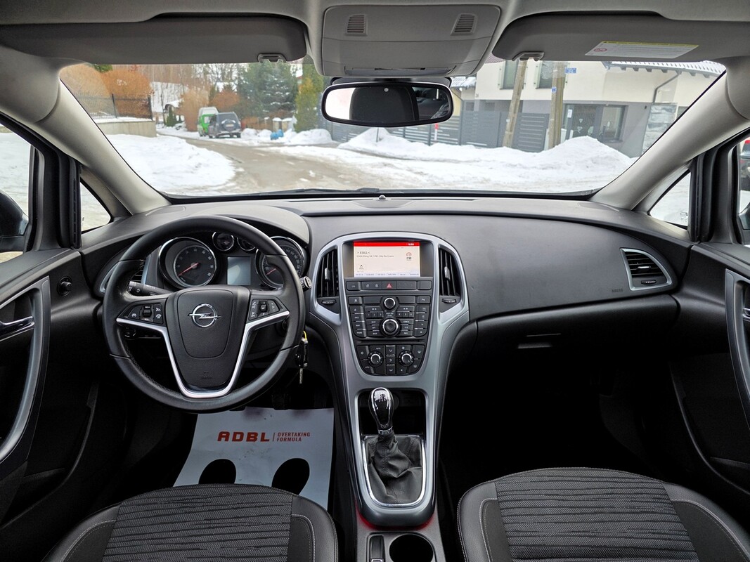 Elbląg Opel Astra J Po Liftingu1.4T Benz + GAZ SEKWENCJA-Klimatronic-Półskóry-Alu-NaviSuper StanZarejestrowany w