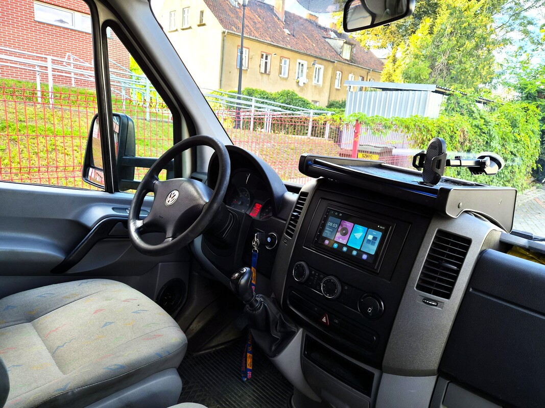 Elbląg Volkswagen Crafter Laweta 2.5Diesel 125KM 2007Rok 3-Osobowa Doinwestowana-Klimatyzacja Poduszki Powietrzne