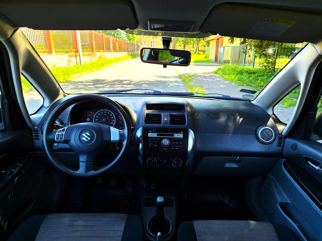 Elbląg Suzuki SX4 Lift 1,6Benzyna 110KM Dobra Wersja Wyposażenia 2009Rok-Klimatyzacja Poduszki Powietrzne Wspomaganie