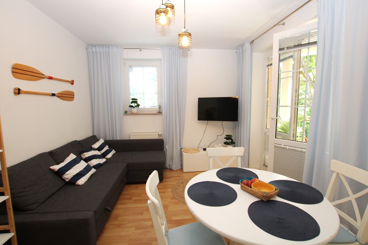 Elbląg NIERUCHOMOŚCI ANNA KRASZEWSKA Apartament 2-pokojowy w Krynicy Morskiej 500 metrów od plaży ul.