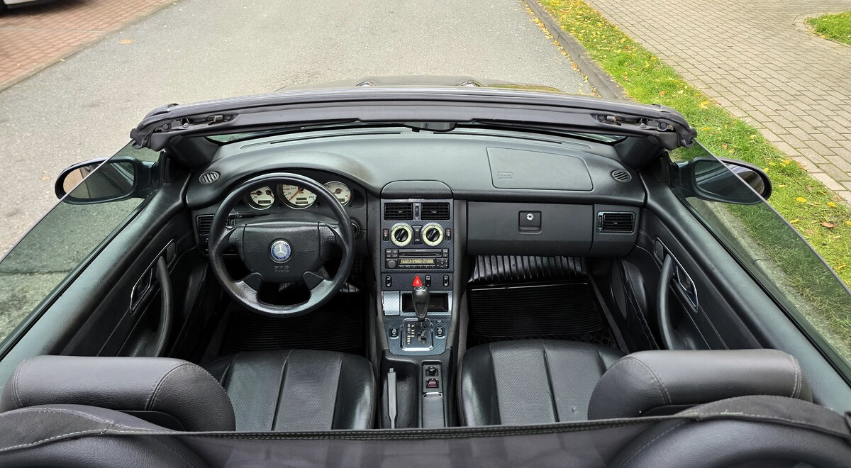 Elbląg Mercedes-Benz SLK 200 2.0Benzyna 136KM 1997Rok Bardzo Dobry Automatyczna Skrzynia-Kabriolet Wspomaganie