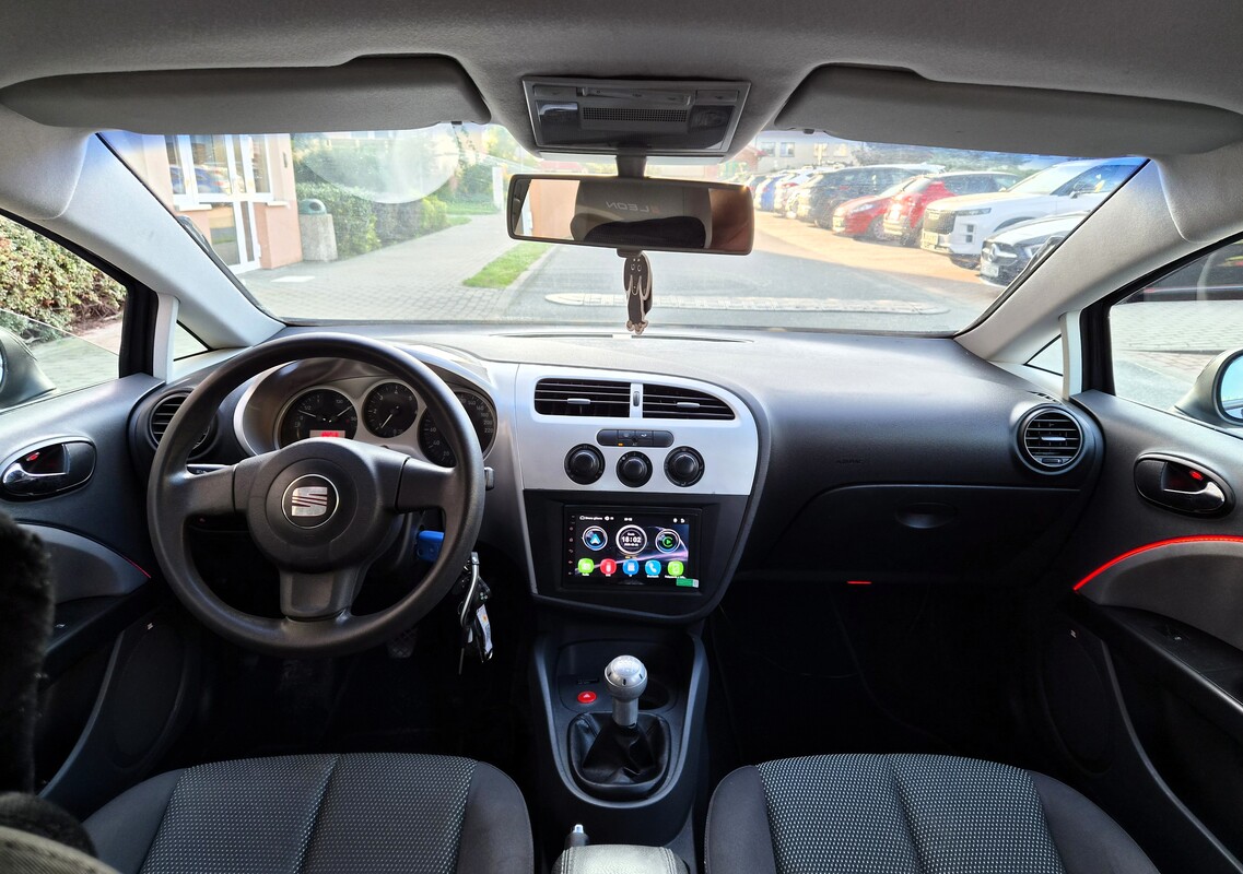 Elbląg Seat Leon 2008Rok 1,9TDI 110KM Duże Dotykowe Radio Kamera Hak Klima Tuba Elektryczne Szyby i Lusterka Abs Duże