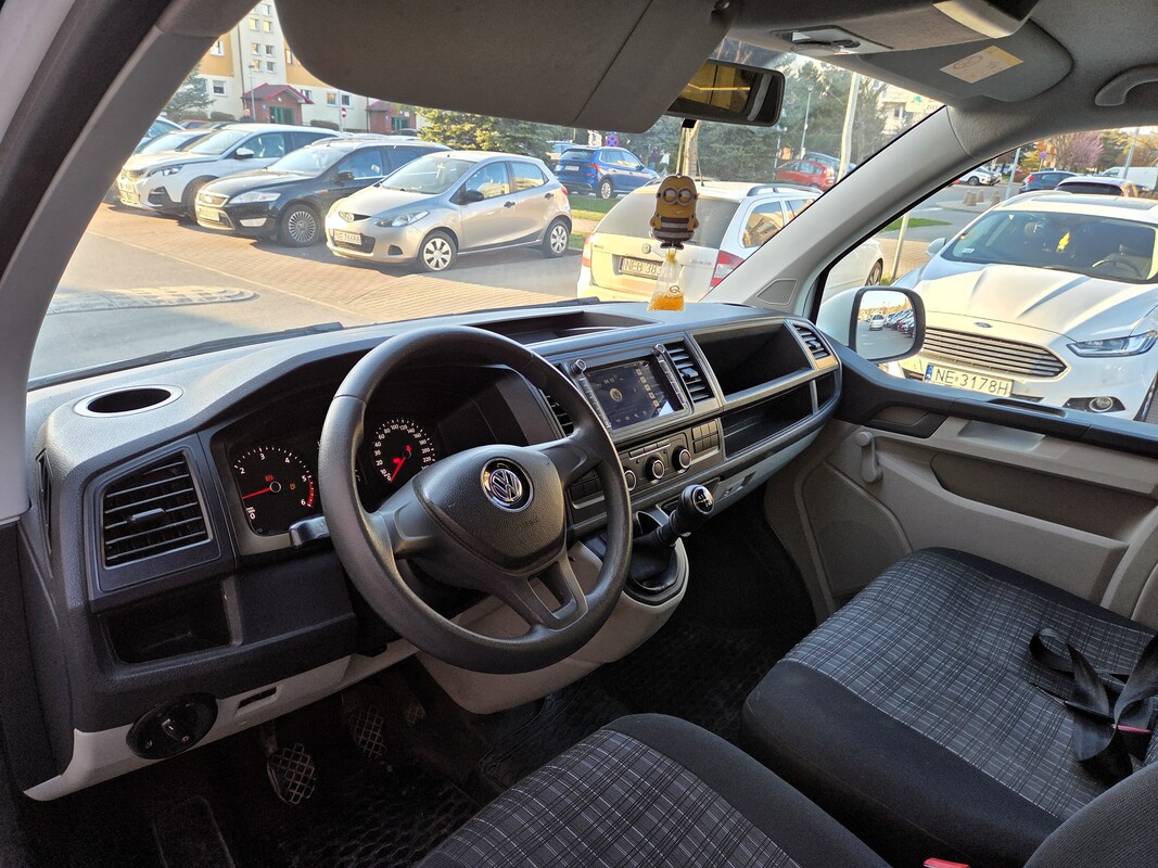 Elbląg Volkswagen Transporter T6 2,0TDI 102Km 2015Rok 3-Osobowy Jeden Własciciel-Abs Sprawna Klimatyzacja