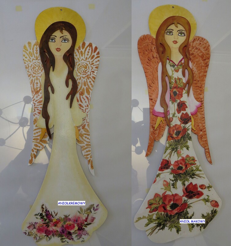 Elbląg Nie masz pomysłu na prezent? Może obdarujesz kogoś moim Aniołem? Wykonany na sklejce, pomalowany farbą akrylowa