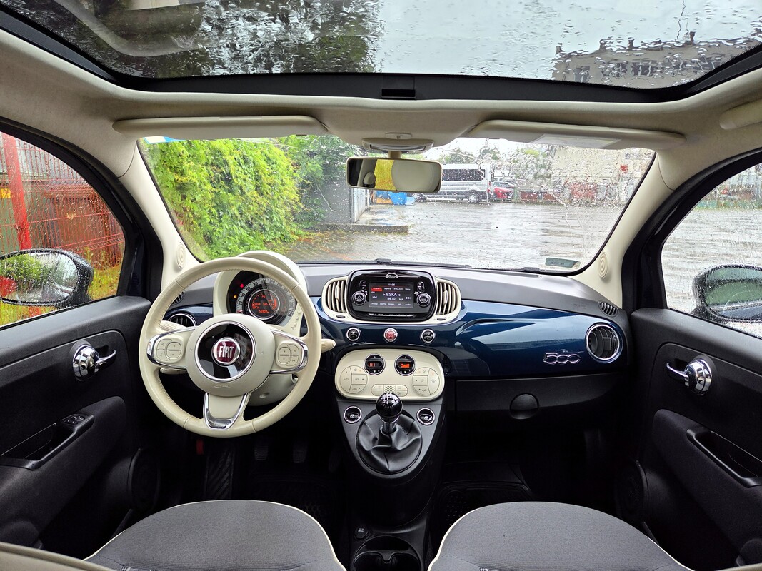 Elbląg Fiat 500 2018Rok 1,2Benzyna 70Km Salon Polska Jeden Własciciel-Klimatronik Poduszki Powietrzne Duży