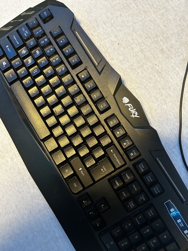 Elbląg Sprzedam używaną podświetlaną klawiaturę FURY Spitfire w stanie średnim
płatność: przelew na telefon lub