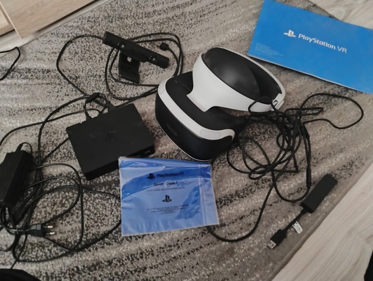 Elbląg Sprzedam okulary vr PS4(komplet). Stan bardzo dobry. Mało używane. Tylko odbiór osobisty.