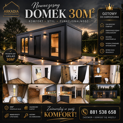 Elbląg :: Biuro nieruchomości ARKADIA :: Oferta sprzedaży domu modułowego