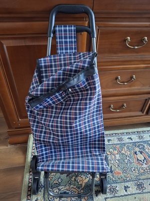 Elbląg Sprzedam nowy lekki wozek na zakupy