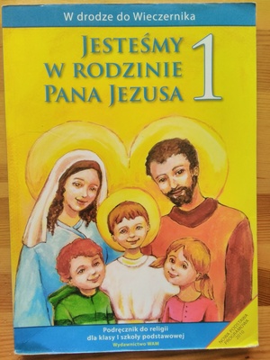 Elbląg Sprzedam używane podręczniki do religii w szkole podstawowej:
1) dla klasy 1
 Jesteśmy w rodzinie Pana Jezusa