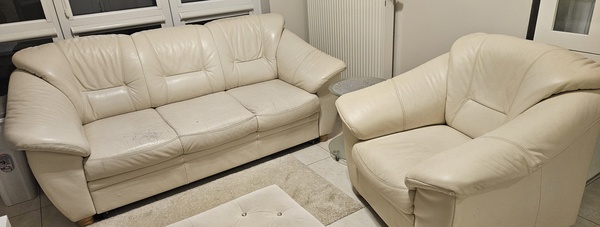 Elbląg Sprzedam używaną sofę 190x90 i fotel 90x90