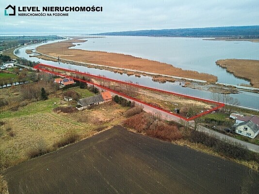 Elbląg LEVEL NIERUCHOMOŚCI    Działka z linią brzegową  Nowakowo    NIERUCHOMOŚCI NA