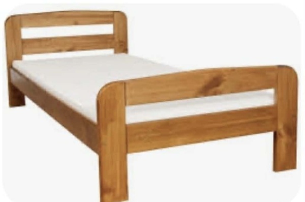 Elbląg Sprzedam sosnowe łóżko jednoosobowe. Solidnie wykonane, kupione od polskiego producenta. Sprzedaję bez materaca