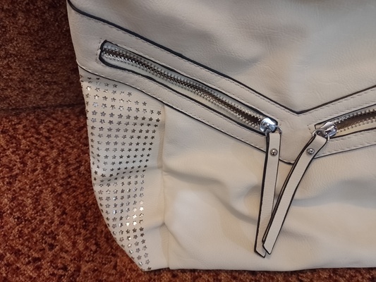 Elbląg Torebka damska beżowa stan bardzo dobry