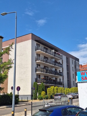 Elbląg   Nowoczesne mieszkanie 45,69 m2 z dwoma balkonami i windą  w budynku 4 piętrowym w centrum Elbląga,