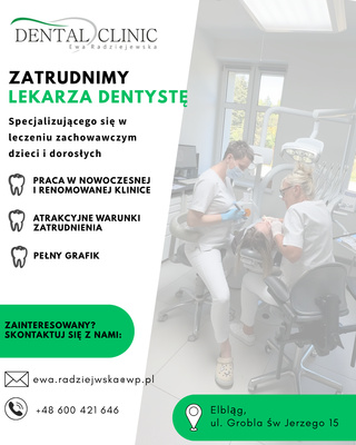 Elbląg Podejmę współpracę z lekarzem stomatologiem.