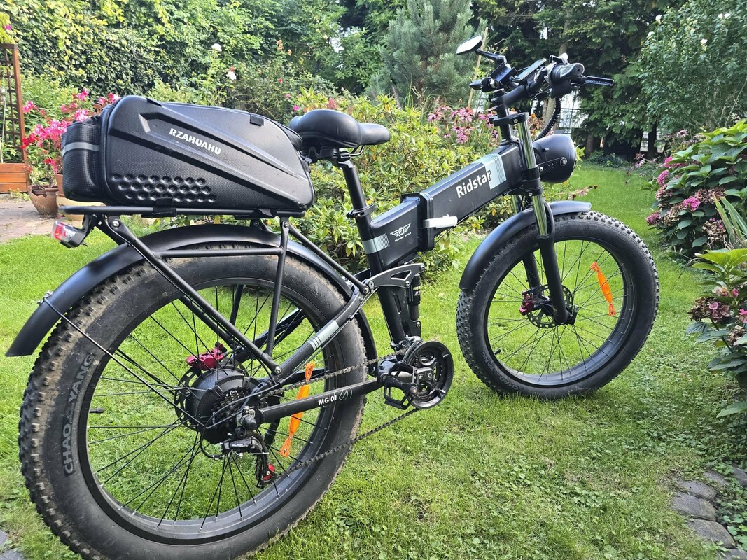 Elbląg Sprzedam duży rower elektryczny Ridstar. Model Travel Electric Bike 1800W 20 Ah 120 km. Idealny na wycieczki w