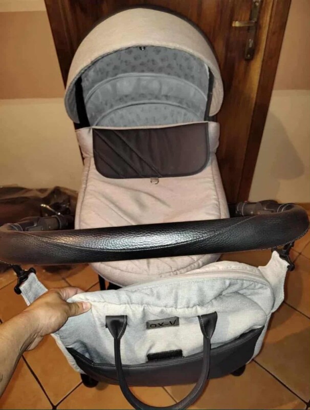 Elbląg Sprzedam wózek 3w1 ( Gondola, Spacerówka, nosidełko z adapterami, folia, torba oraz wszystkie nakrycia na