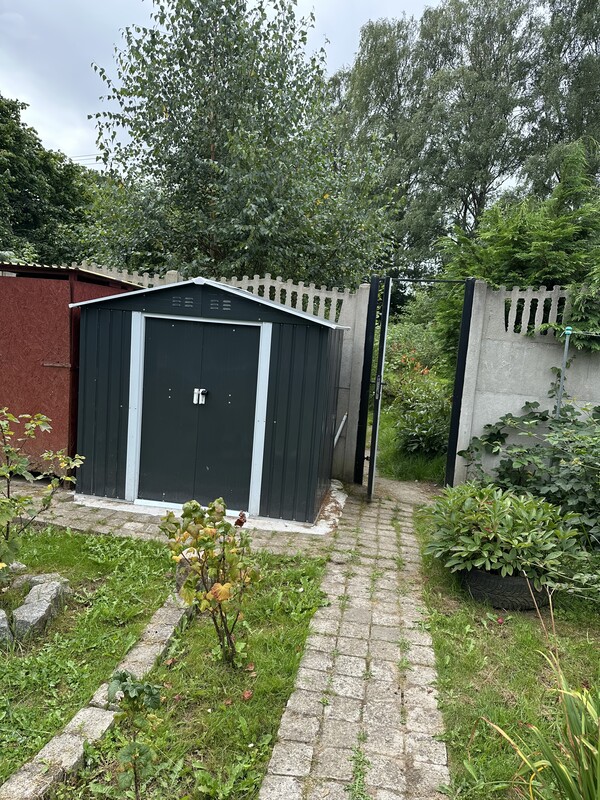 Elbląg Działka ROD 4,4 a – narożna, prywatne wejście, altana, domek narzędziowy i pełne wyposażenie