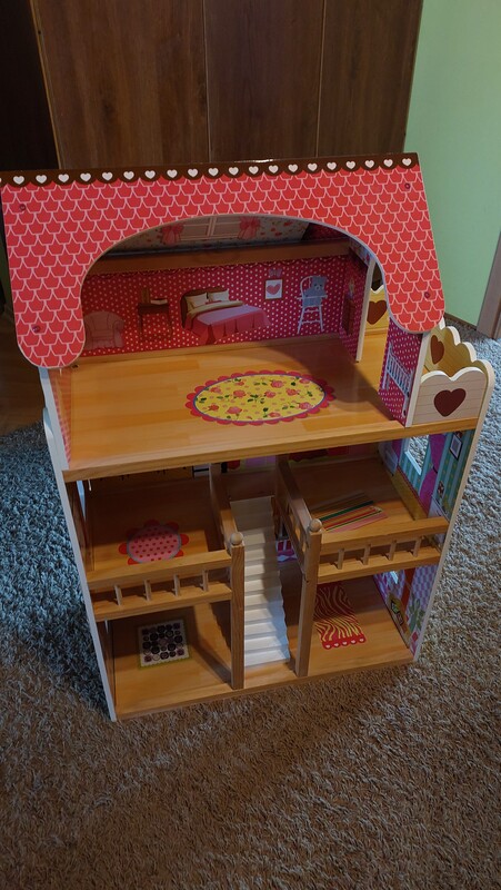 Elbląg Sprzedam drewniany, duży domek XXL wraz z akcesoriami. Stan bardzo dobry.