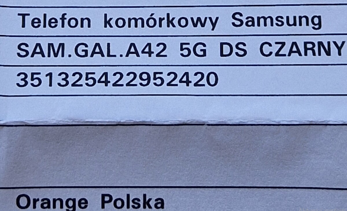 Elbląg Sprzedam telefon Samsung Galaxy A42 5G w stanie idealnym. W komplecie dołączona jest oryginalna ładowarka