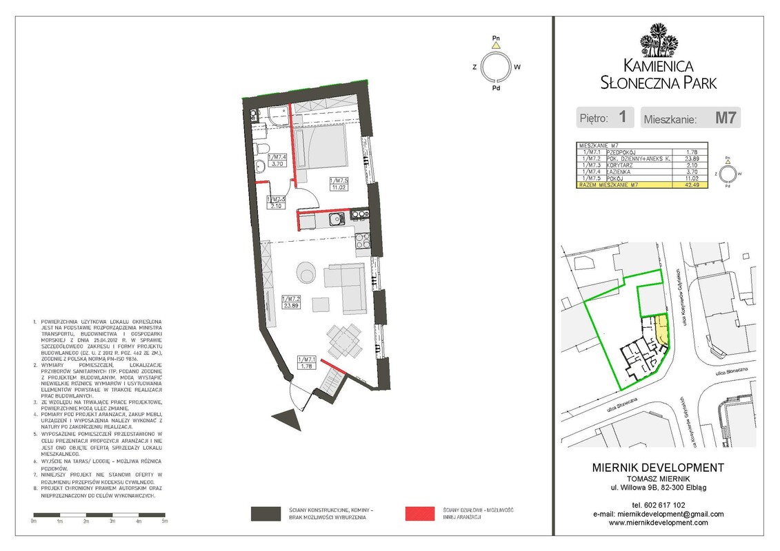 Elbląg AMERICAN HOMEBIURO NIERUCHOMOŚCIKAMIENICA SŁONECZNA PARK 42,49 m2 2 POKOJETO MY SPRZEDAJEMYNIERUCHOMOŚCI W TYM