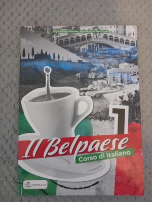 Elbląg Il Belpaese 1 zeszyt ćwiczeń, ledwo wypełniony, do wyczyszczenia korektorem
