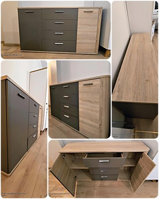 Elbląg Sprzedam meble komoda + wersalka, transport we własnym zakresie