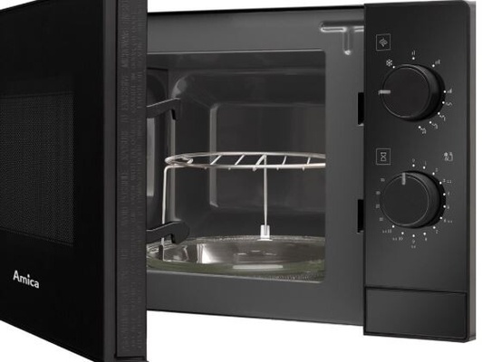 Elbląg Sprzedam kuchenkę mikrofalową  AMICA AMMF20M1GB 700W średnica 25.5 cm pojemność 20L