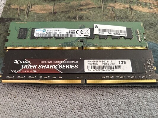 Elbląg RAM DDR4 2x8gb do komputera stacjonarnego.