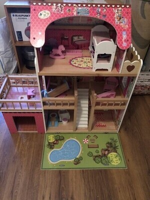 Elbląg Piękny drewniany domek dla lalek NADIA zapewni Twojemu dziecku wiele radości i zabawy!&nbsp; 
&bull; Wysokość: