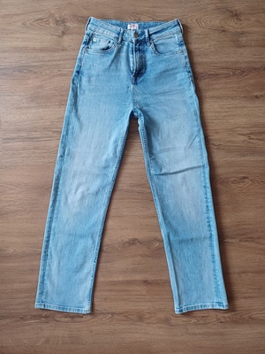Elbląg PEPE JEANS spodnie jeansowe high waist wysoki stan, stan bdb, rozmiar ok. 34,36,elastyczne