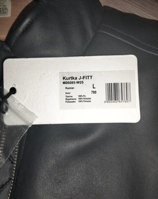 Elbląg Kurtka skórzana * dług.70cm. ręk.65cm. obw. kl.125cm. wzr. ok.180cm. - 200zł. Spodnie Jeans, dług.112cm.