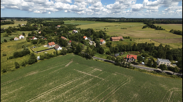 Elbląg Atrakcyjna działka budowlana w miejscowości Wilkowo  gmina Milejewo o powierzchni: 3000  m2.Teren