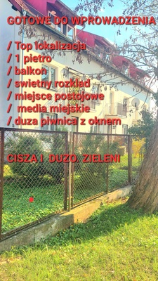 Elbląg SPRZEDAZ BEZPOSREDNIA. OD WLASCICIELA
Centrum miasta, a jednocześnie cisza I mnóstwo zieleni
Balkon 
1