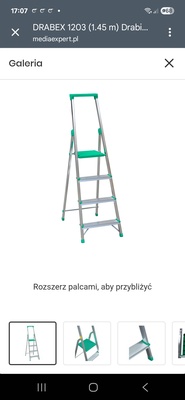 Elbląg Sprzedam drabina aluminiowa 145 wysokośc