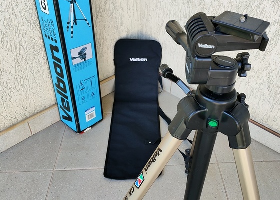 Elbląg Statyw Velbon CX 640 - jak nowy z pokrowcem w kartonie w idealnym stanie. Wysokość statywu od 58 cm do max 157