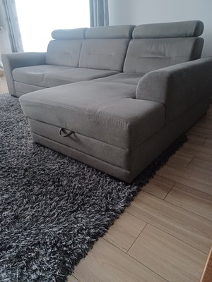 Elbląg Sprzedam narożnik 2.70,1.70,z funkcją spania w dobrym stanie. Regulowane zagłówki. Duży wygodny narożnik.