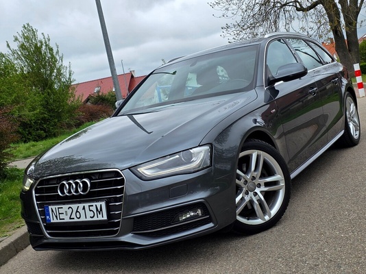 Elbląg Audi A4 3xSlineRok Produkcji X 2015Silnik :BenzynaLedy Bi-xenon Sportsize El. klapaZarejestrowany!