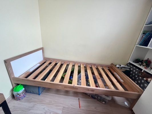 Elbląg Łóżko dziecięce 70x160 wraz z materacem (wysokiej jakości, materac kieszeniowy, najlepszy wybór na zdrowy