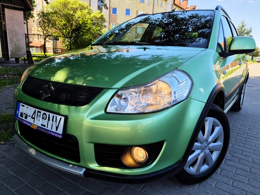 Elbląg Suzuki SX4 Lift 1,6Benzyna 110KM Dobra Wersja Wyposażenia 2009Rok-Klimatyzacja Poduszki Powietrzne Wspomaganie
