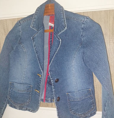 Elbląg Do sprzedania marynarka jeans dla dziewczynki na 1.46cm